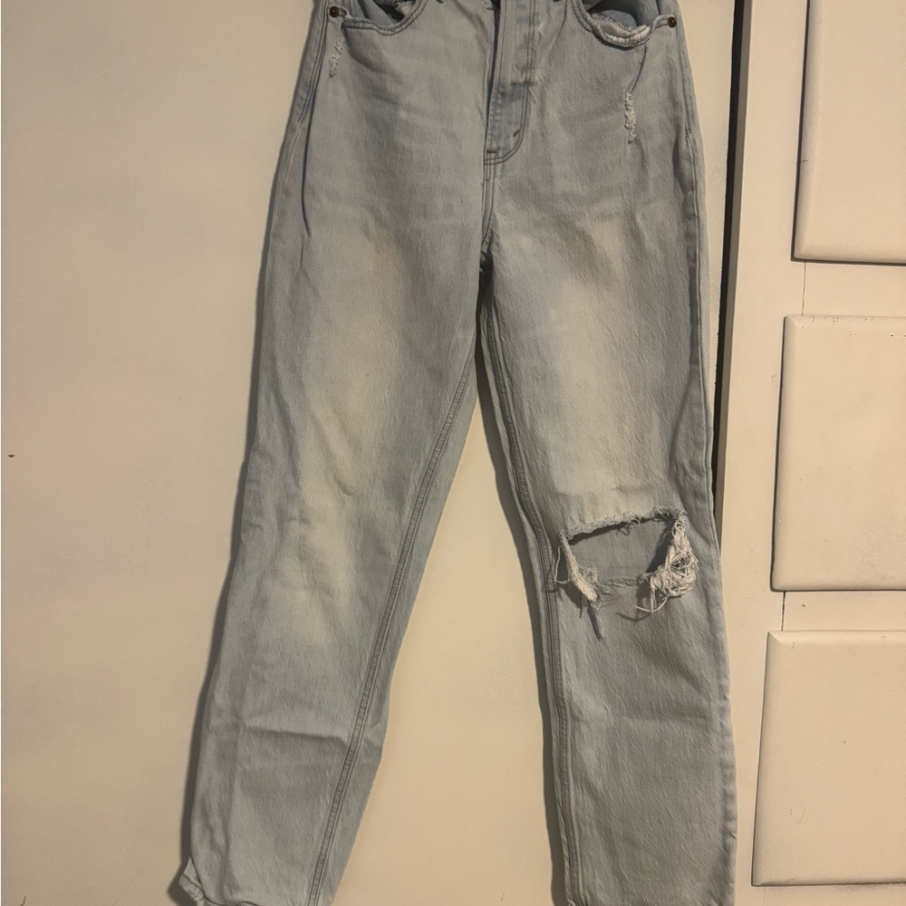 Abercrombie & Fitch Light Blue Boyfriend Jeans